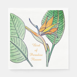 Bird of Paradise Flower Napkins