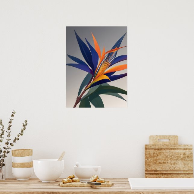 Bird of Paradise Flower Poster (Kitchen)