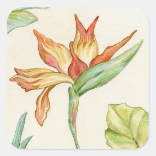 Bird of Paradise Flower Stickers