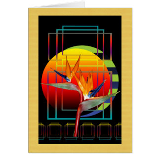 Bird of Paradise flower Strelitzia Cards