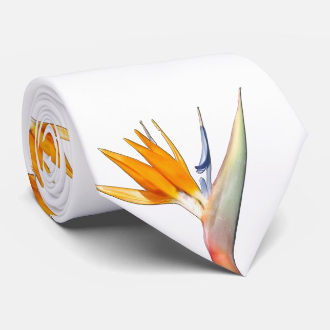 Bird Of Paradise Flower Tie (Rolled)
