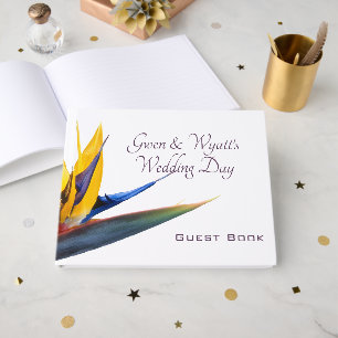 Bird-of-paradise Flower Wedding Guest Book