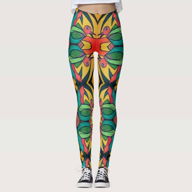 Bird of Paradise Leggings (Front)