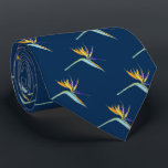 Bird-of-Paradise Men's Tie on ANY CUSTOM COLOR<br><div class="desc">Perfect for tropical vacation, tropical island weddings and lovers of minimalist design. You can easily change the background color to whatever color you like: Click on the customize it button> Click on Background Color A menu of colors will come up, choose one or enter in a hex code for any...</div>