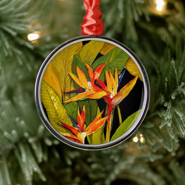 Bird of Paradise Metal Ornament (Tree)