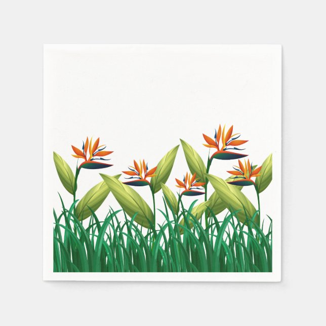 Bird of Paradise Napkins (Front)