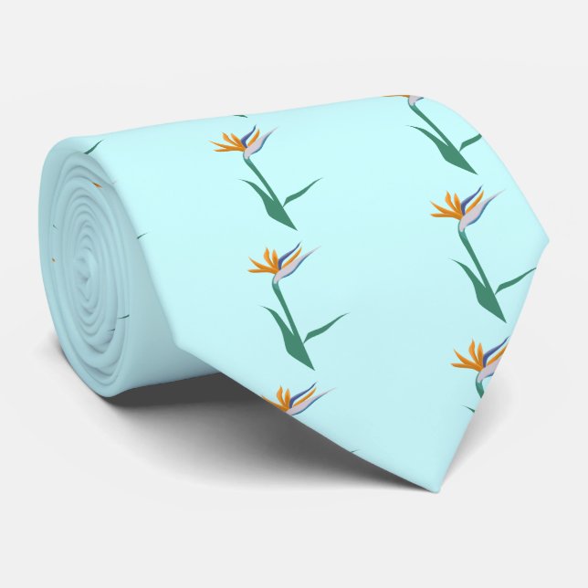 Bird of Paradise Neck Tie (Rolled)