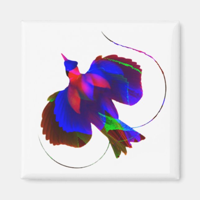 Bird of Paradise of Papua New Guinea Magnet (Front)