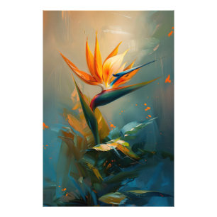 Bird of Paradise Oil Painting Photo Print