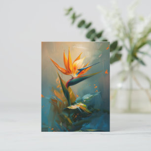 Bird of Paradise Oil Painting Postcard