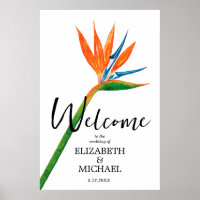 Bird of Paradise on Wedding Welcome