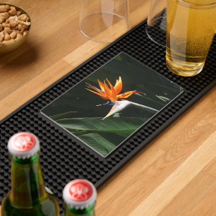 Bird of Paradise Orange Tropical Flower Bar Mat