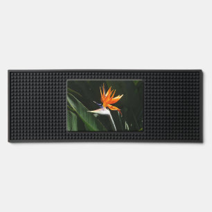 Bird of Paradise Orange Tropical Flower Bar Mat