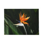 Bird of Paradise Orange Tropical Flower Doormat