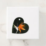 Bird of Paradise Orange Tropical Flower Favor Tags