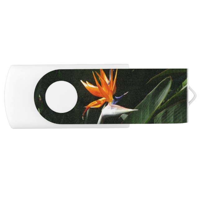 Bird of Paradise Orange Tropical Flower Flash Drive (Front)