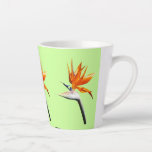 Bird of Paradise Orange Tropical Flower Latte Mug