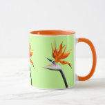 Bird of Paradise Orange Tropical Flower Mug