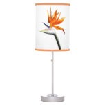 Bird of Paradise Orange Tropical Flower Table Lamp