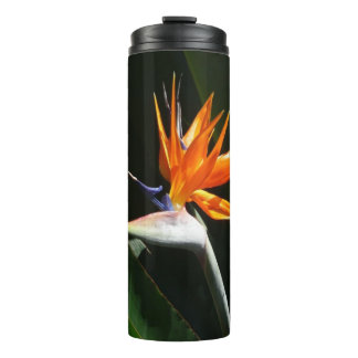 Bird of Paradise Orange Tropical Flower Thermal Tumbler