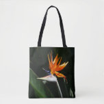 Bird of Paradise Orange Tropical Flower Tote Bag