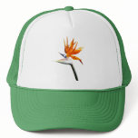 Bird of Paradise Orange Tropical Flower Trucker Hat