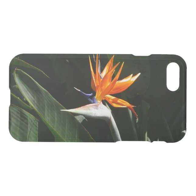 Bird of Paradise Orange Tropical Flower Uncommon iPhone Case (Back Horizontal)