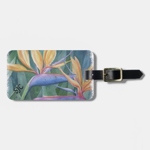 BIRD OF PARADISE PERSONALIZED LUGGAGE TAG