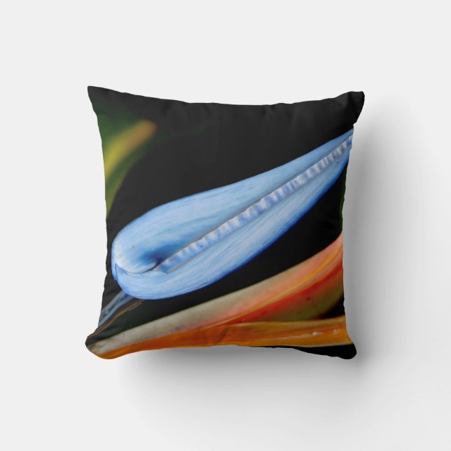 Bird of Paradise Photo Throw Pillow (Front)