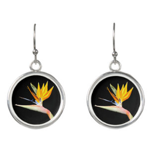 Bird of Paradise Plant Earrings