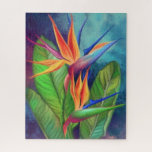 Bird of Paradise Puzzle Beautiful Flovers<br><div class="desc">Bird of Paradise Flower Puzzles - MIGNED Painting Design</div>