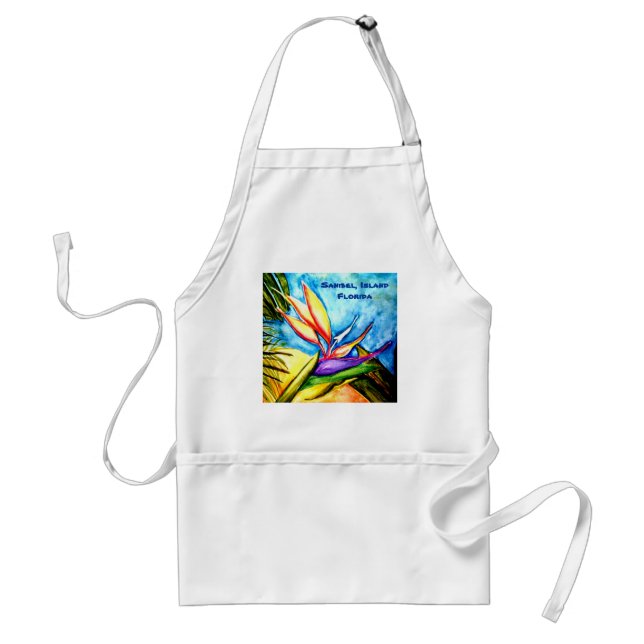 Bird-of-Paradise -  Sanibel, Island Florida Adult Apron (Front)