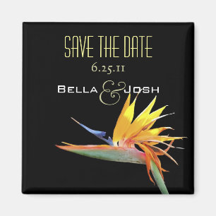 Bird of Paradise Save the Date Magnet