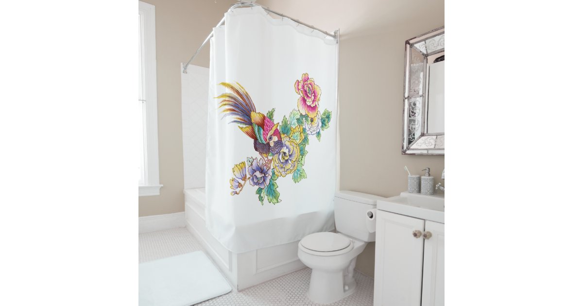 Bird Of Paradise Shower Curtain Zazzle Com