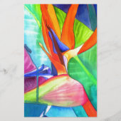 Bird of Paradise Strelitzia flower tropical art (Front)