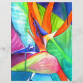 Bird of Paradise Strelitzia flower tropical art (Front)