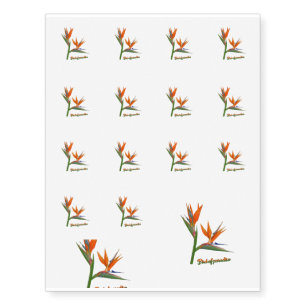 Bird Of Paradise Temporary Tattoos