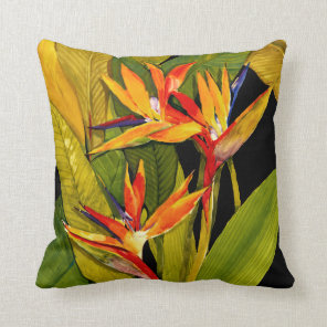 Bird of Paradise Throw Pillow
