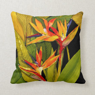 Bird of Paradise Throw Pillow