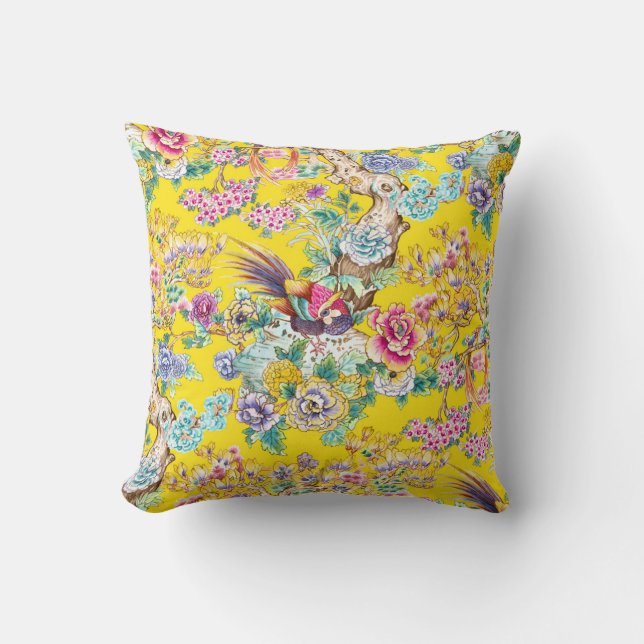 Bird Of Paradise Throw Pillow (Front)