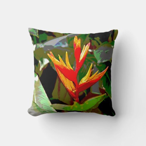 Bird of Paradise Throw Pillow