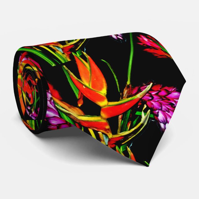 BIRD OF PARADISE tie (Rolled)
