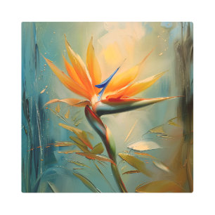 Bird of Paradise Tropical Plant Metal Print