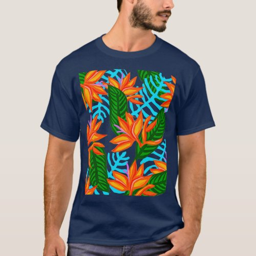 Bird of Paradise Tropical T_Shirt