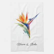 Bird of Paradise Watercolor, custom