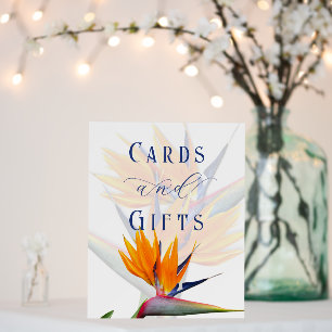 Bird of Paradise Wedding Cards and Gifts Foam Board