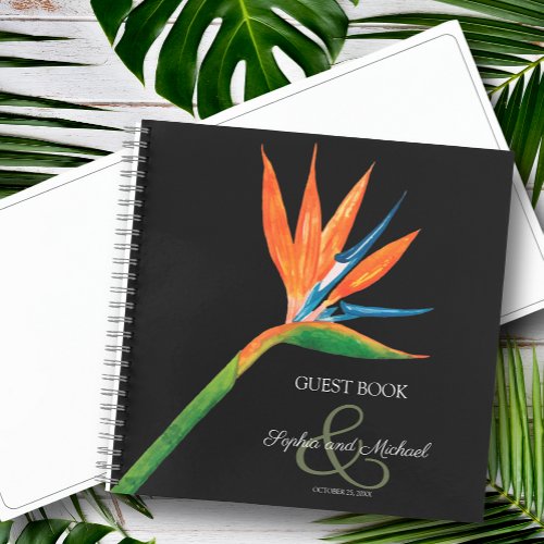 Bird of Paradise Wedding Guest Book