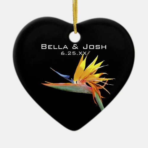 Bird of Paradise Wedding Ornament