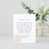 Bird of Paradise Wishing Well Message Cards (Standing Front)
