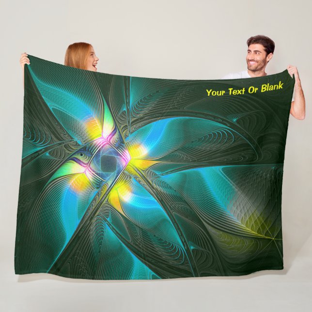 Bird of Paradsie Fleece Blanket (In Situ)